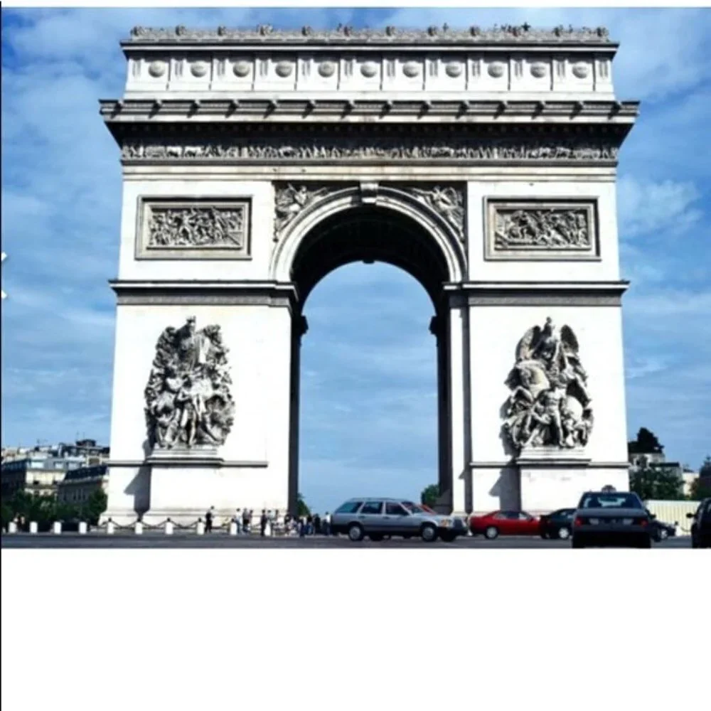 Paris French Toothbrush Holder Arc de Triomphe Ceramic Parisian French Country